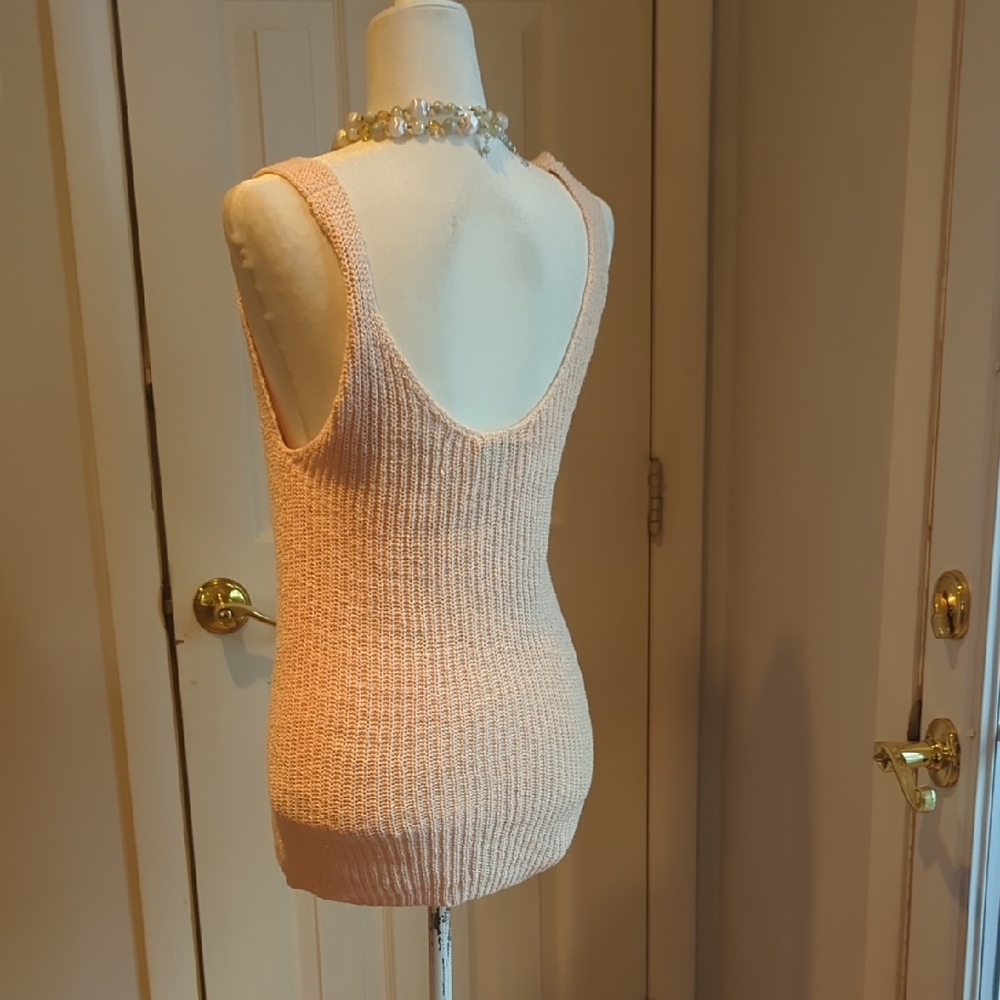 Madewell Light Pink Knit Tank Top - Picture 4 of 6
